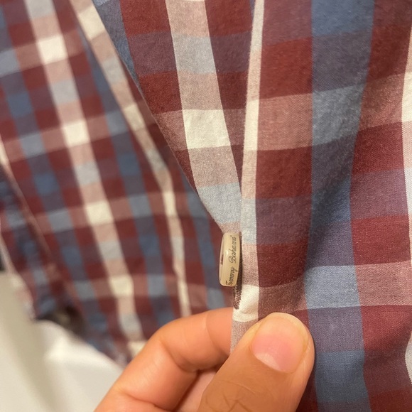 Tommy Bahama Pima Cotton Plaid Check Button Down - Picture 3 of 3